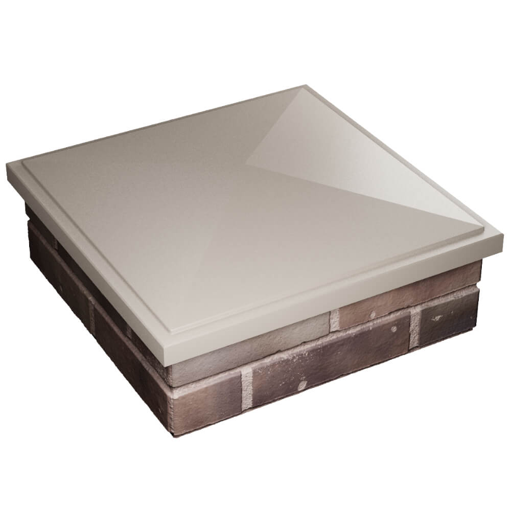 Колпак Zking БонаМоно Бежевый на столб 2х2 кирпича (515х515, 530х530мм) в Лобне фото