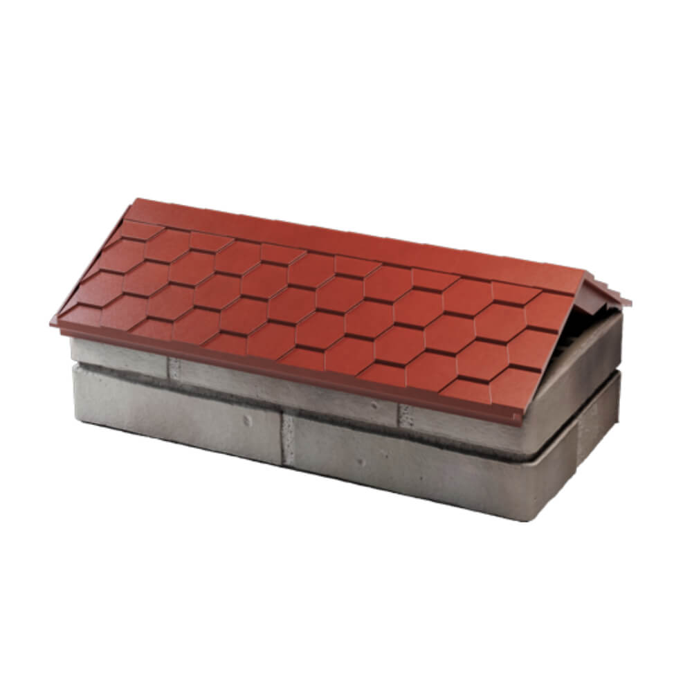 Парапет Zking Эверест Красный с посадкой на 1 кирпич (200/225/255мм) в Лобне фото