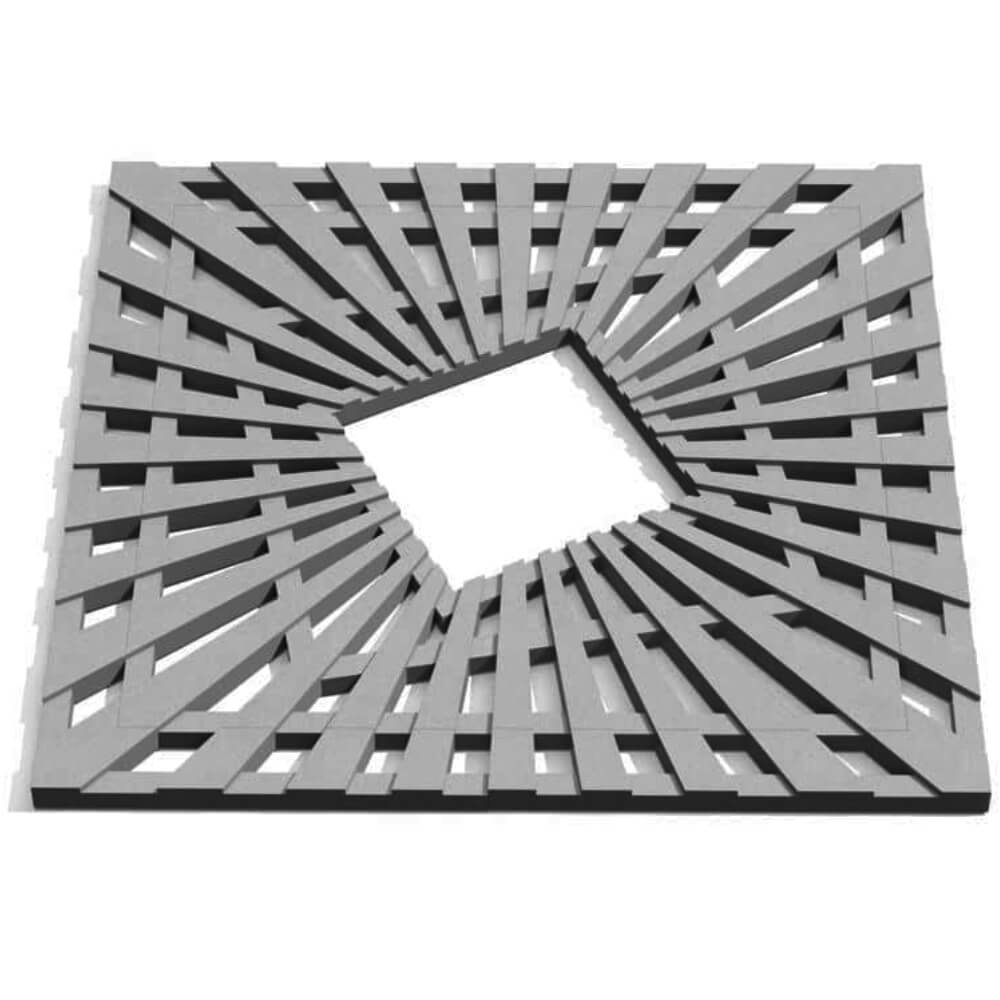 Приствольная решетка для дерева ZKING ATMOSPHERE 1.2х1.2м Серая Лобня фото