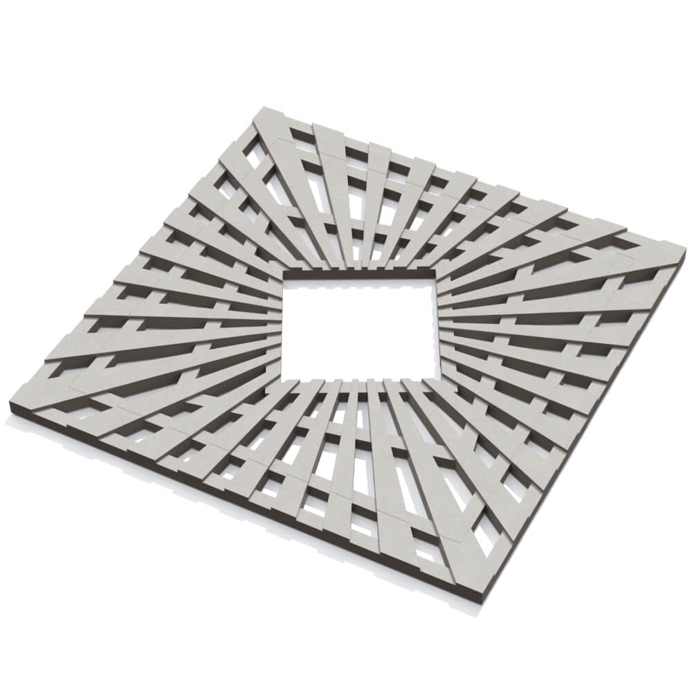 Приствольная решетка для дерева ZKING ATMOSPHERE 1.2х1.2м Бежевая в Лобне фото