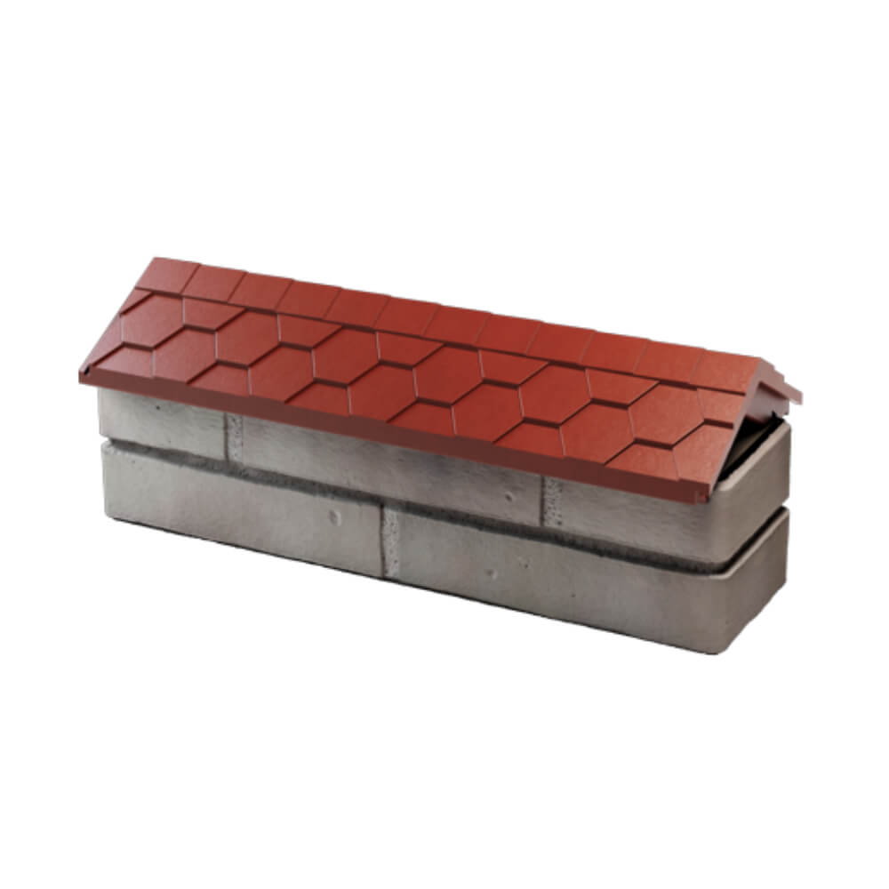 Парапет Zking Эверест Красный с посадкой на 0.5 кирпича (130мм) в Лобне фото