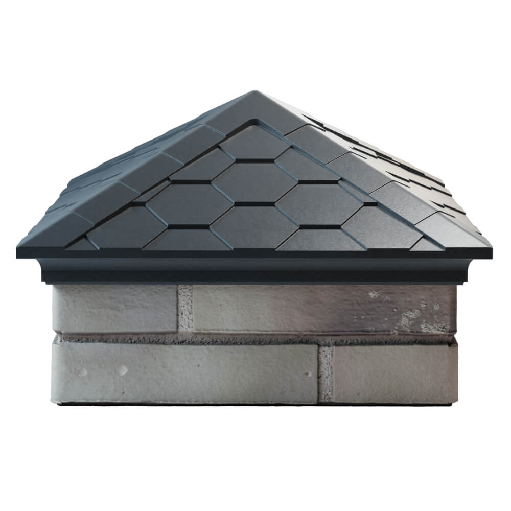 Колпак Zking Эверест Серый на столб 1.5х1.5 кирпича (390х390мм) Лобня фото