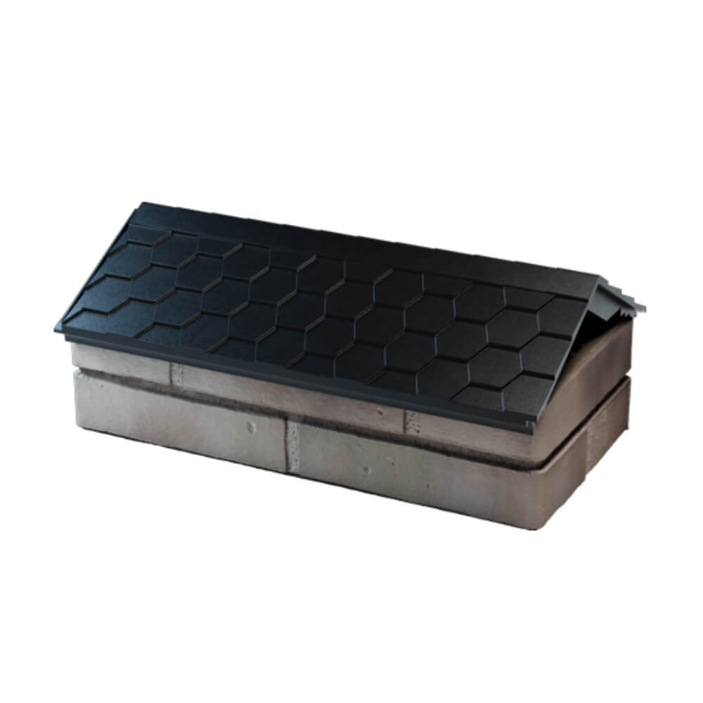 Парапет Zking Эверест Черный с посадкой на 1 кирпич (200/225/255мм) в Лобне фото