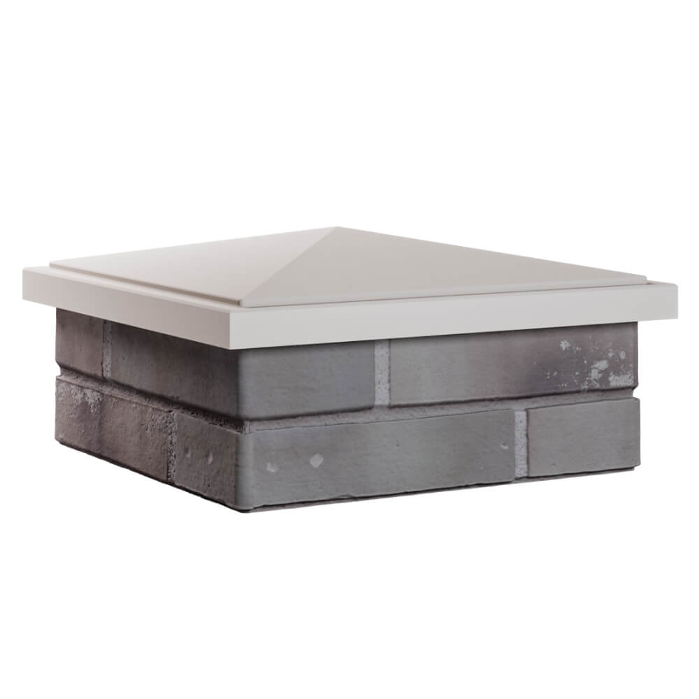 Колпак Zking БонаМоно Бежевый на столб 1.5х1.5 кирпича (385х385, 400х400мм) в Лобне фото