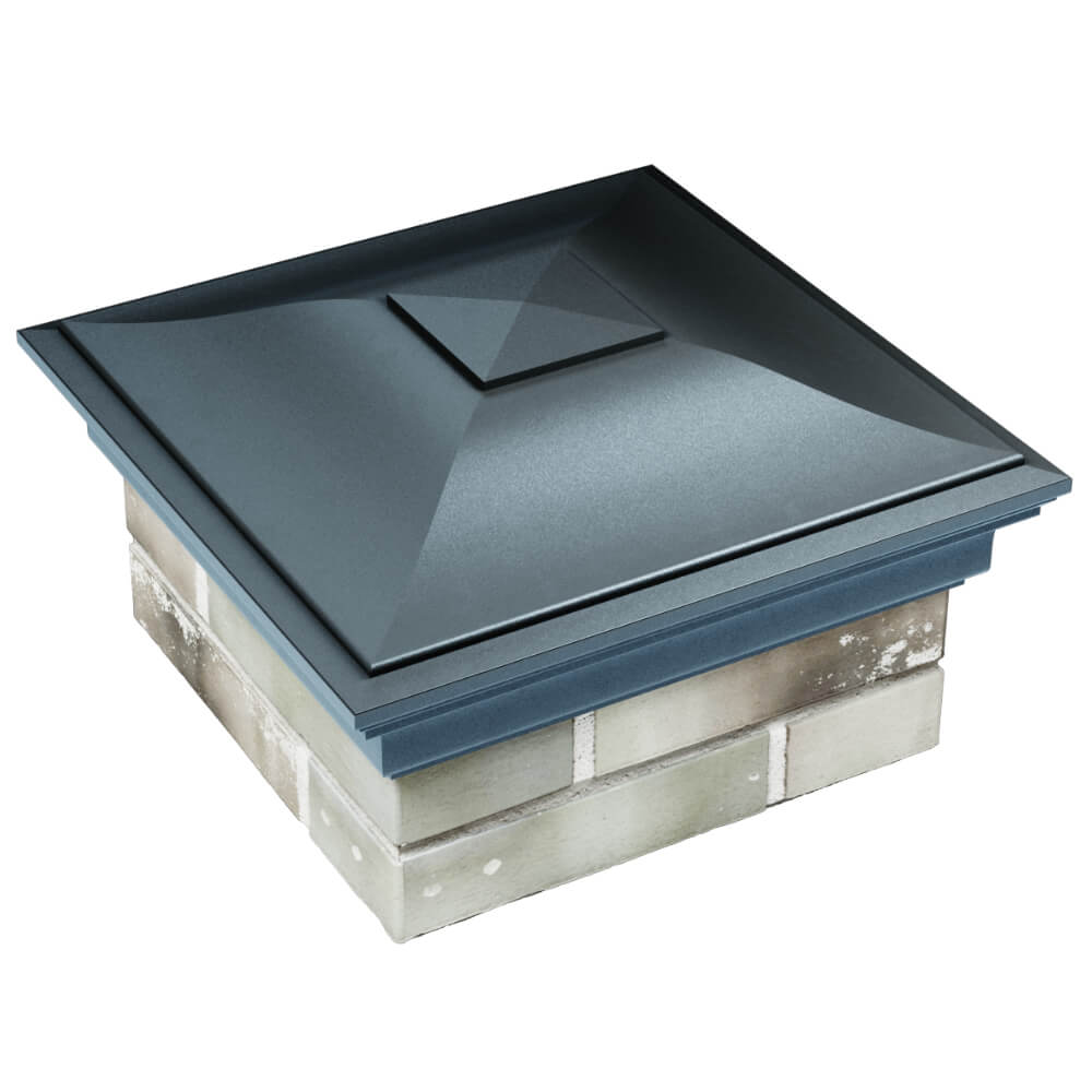 Колпак Zking Монблан Серый на столб 1.5х1.5 кирпича (385х385мм) в Лобне фото