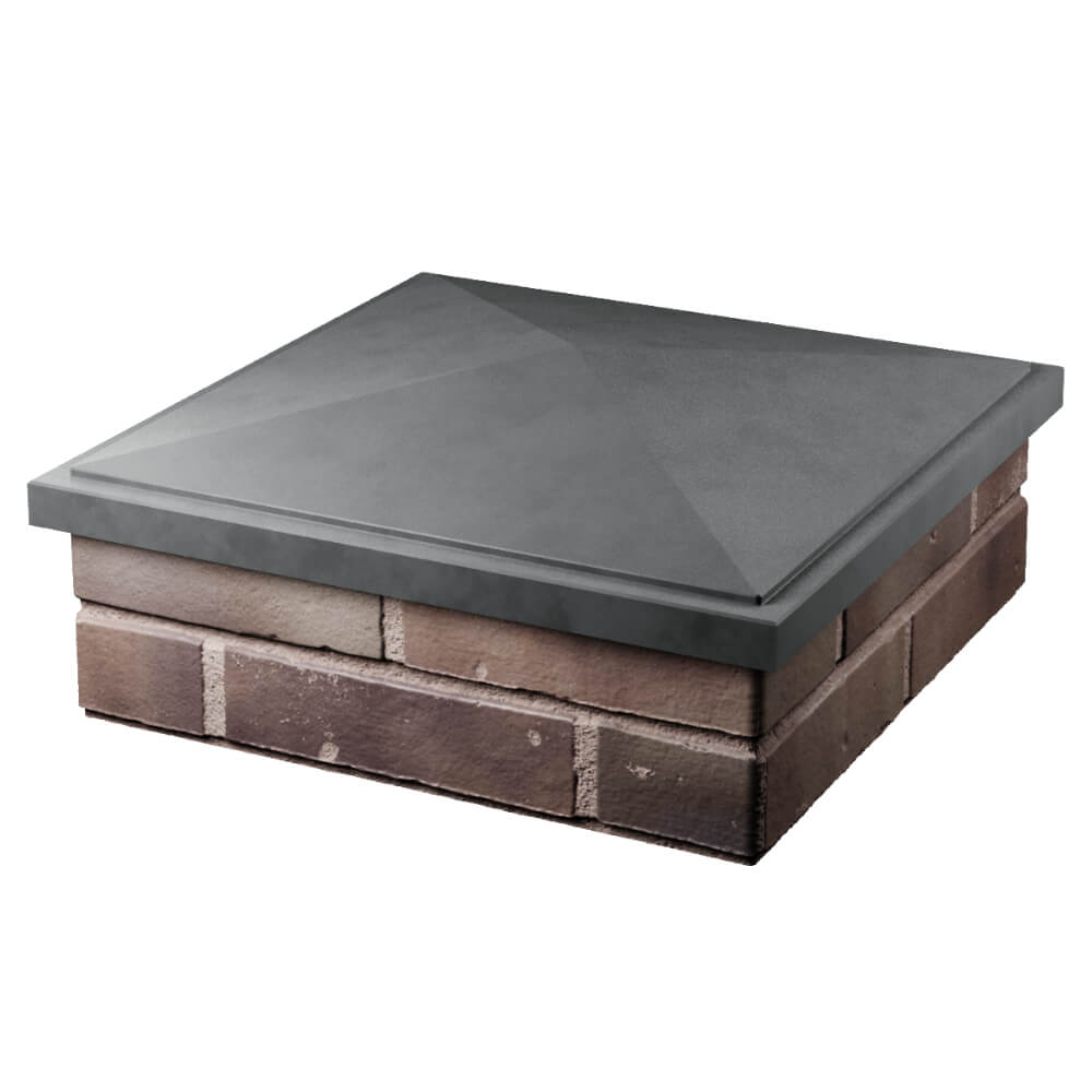 Колпак Zking БонаМоно Серый на столб 2х2 кирпича (515х515, 530х530мм) в Лобне фото