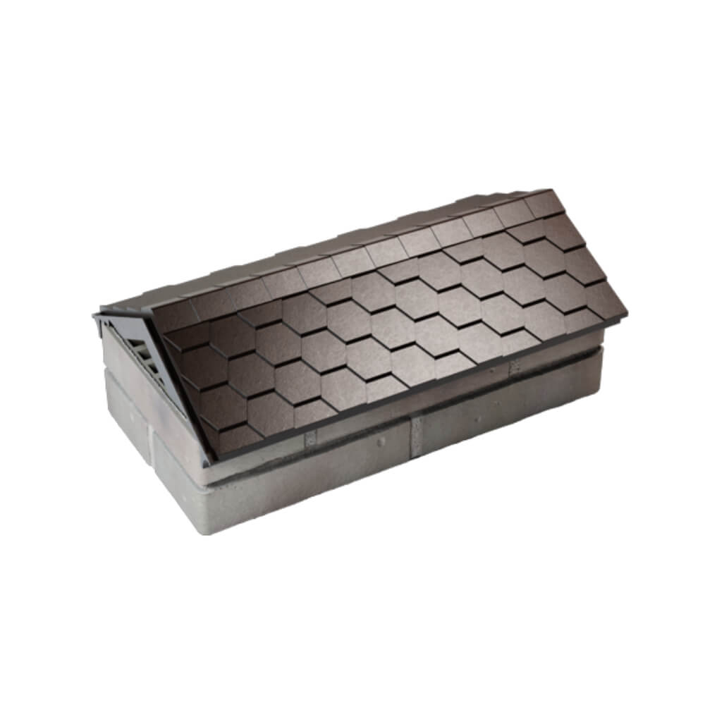 Парапет Zking Эверест Коричневый с посадкой на 1 кирпич (200/225/255мм) в Лобне фото