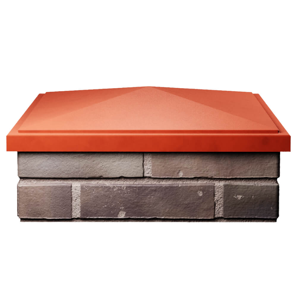 Колпак Zking БонаМоно Красный на столб 2х2 кирпича (515х515, 530х530мм) Лобня фото