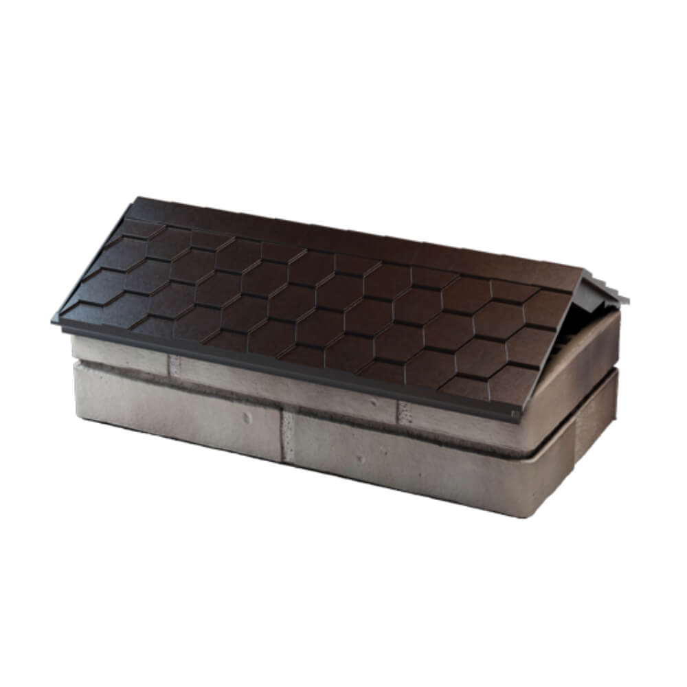 Парапет Zking Эверест Коричневый с посадкой на 1 кирпич (200/225/255мм) в Лобне фото