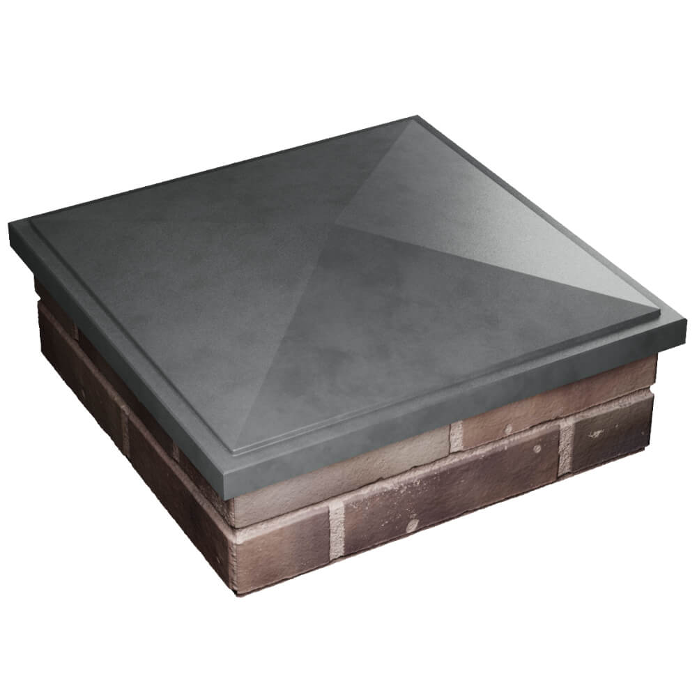 Колпак Zking БонаМоно Серый на столб 2х2 кирпича (515х515, 530х530мм) в Лобне фото