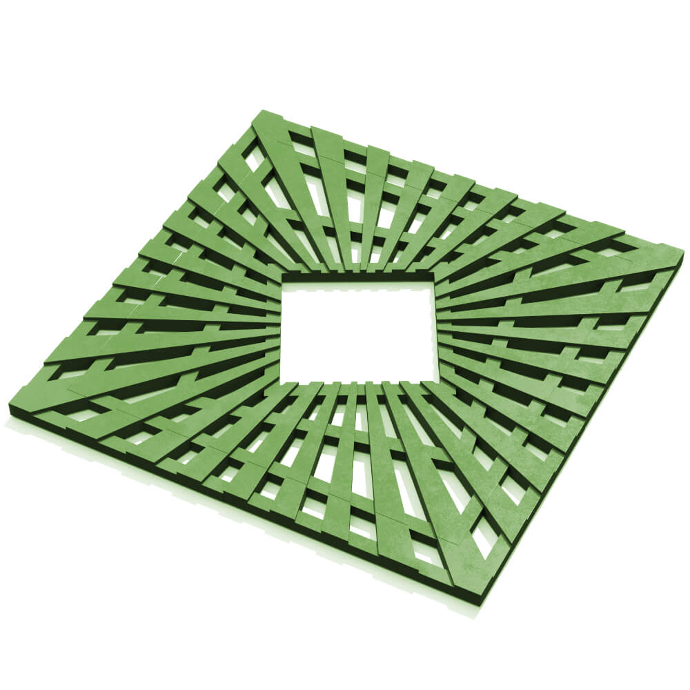 Приствольная решетка для дерева ZKING ATMOSPHERE 1.2х1.2м Зеленая в Лобне фото