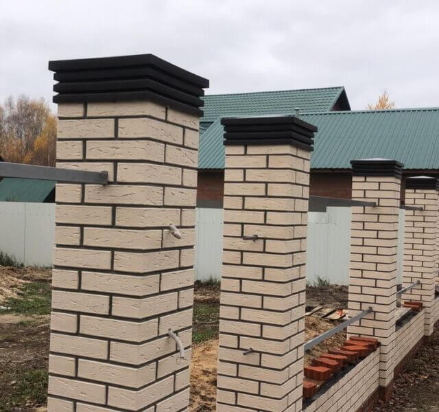 Колпак Zking Бона ХайТек Коричневый на столб 1.5х1.5 кирпича (385х385мм) в Лобне фото