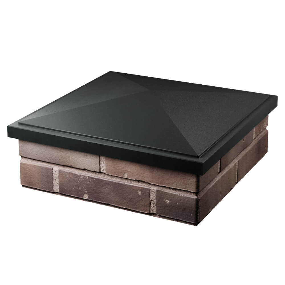 Колпак Zking БонаМоно Черный на столб 2х2 кирпича (515х515, 530х530мм) в Лобне фото