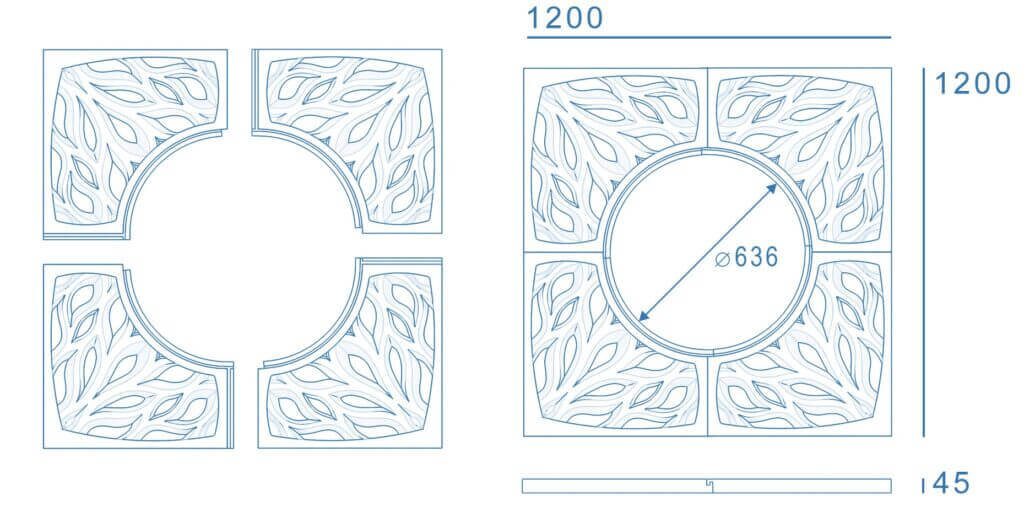 Приствольная решетка для дерева ZKING CRUST 1.2х1.2м Красная в Лобне фото