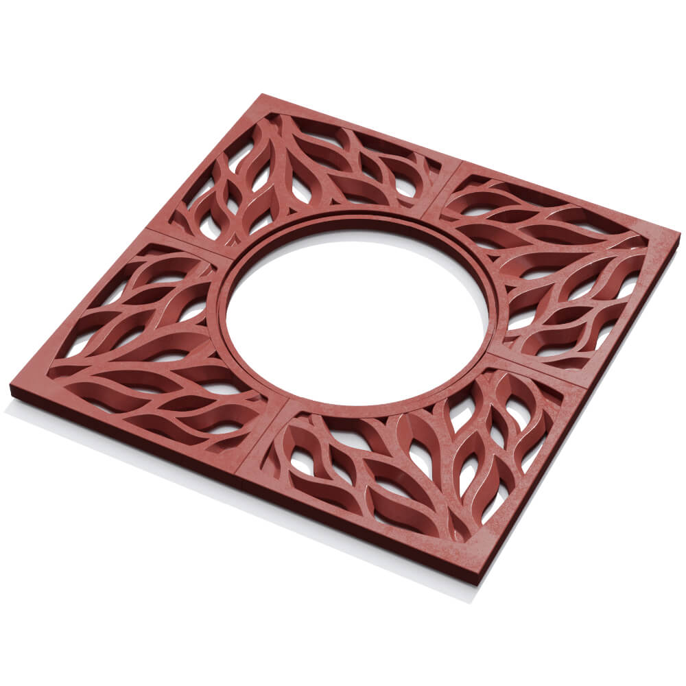 Приствольная решетка для дерева ZKING CRUST 1.2х1.2м Красная в Лобне фото