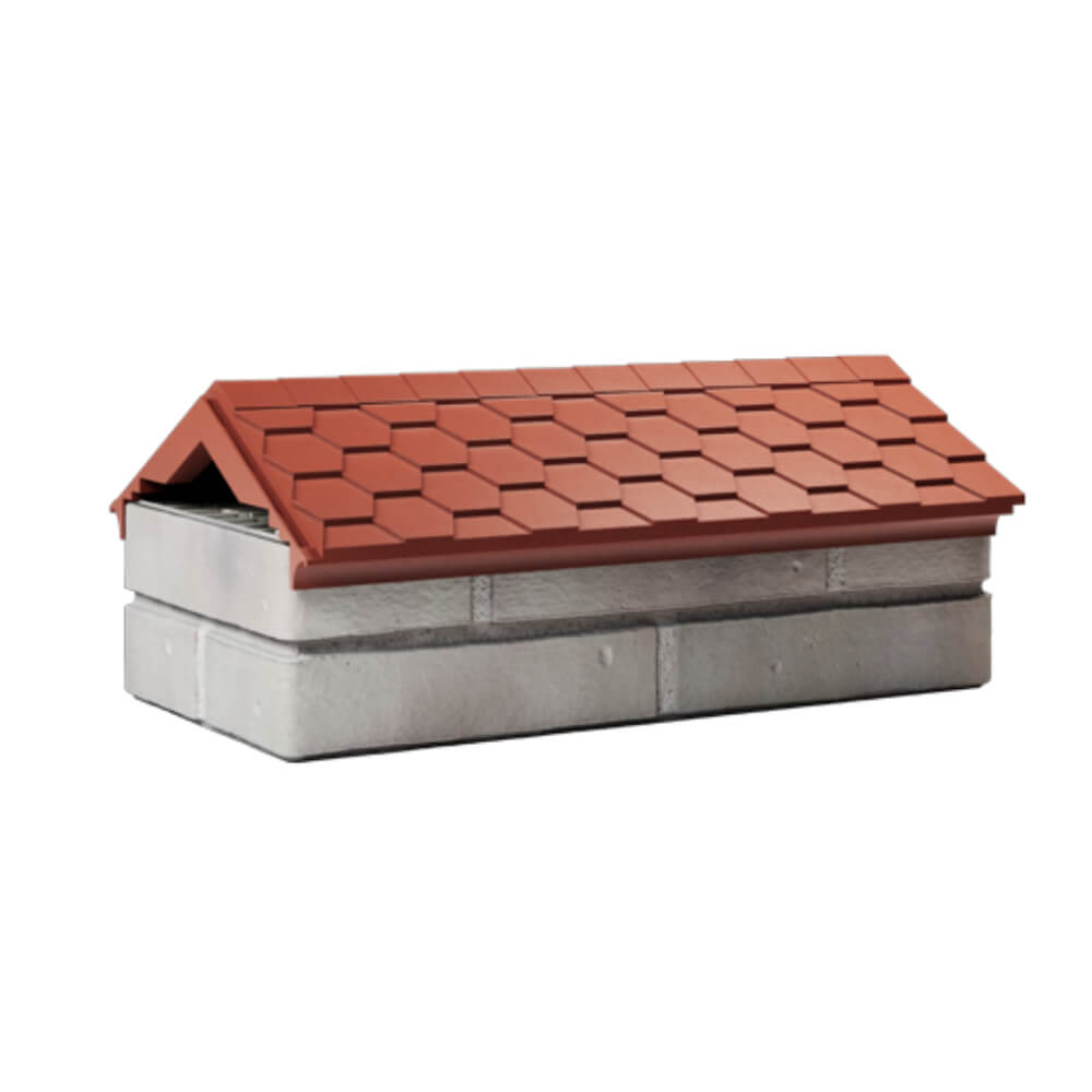 Парапет Zking Эверест Красный с посадкой на 1 кирпич (200/225/255мм) Лобня фото