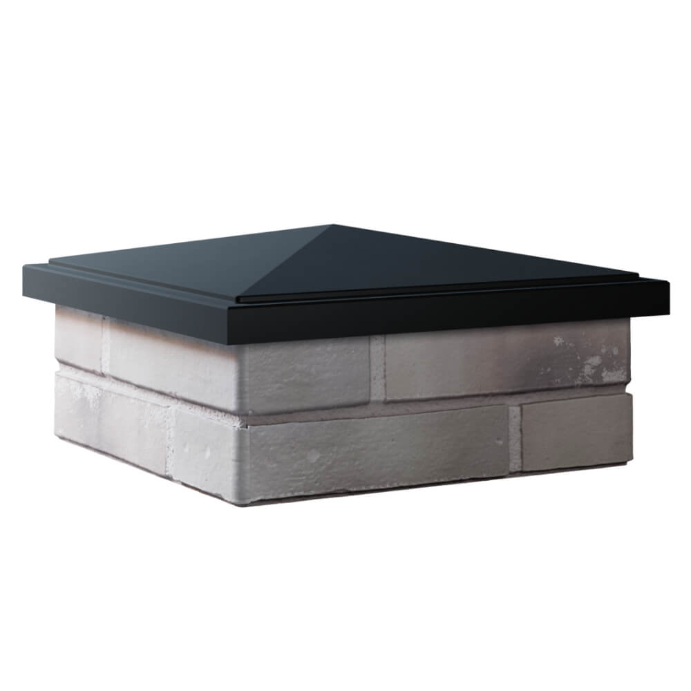 Колпак Zking БонаМоно Черный на столб 1.5х1.5 кирпича (385х385, 400х400мм) в Лобне фото