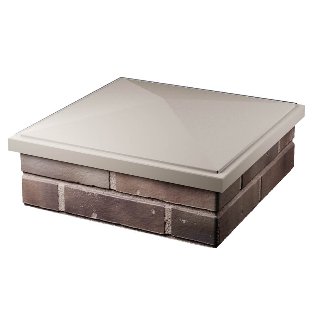 Колпак Zking БонаМоно Бежевый на столб 2х2 кирпича (515х515, 530х530мм) в Лобне фото