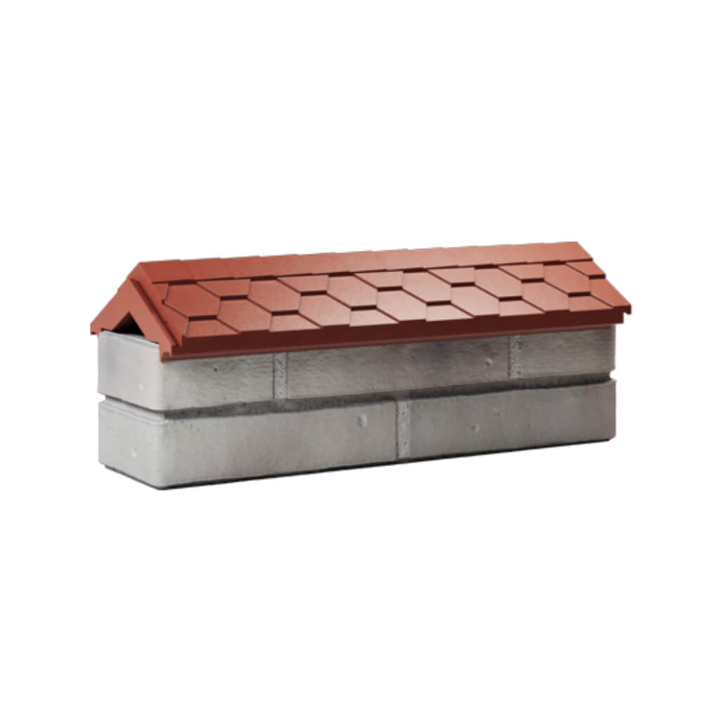 Парапет Zking Эверест Красный с посадкой на 0.5 кирпича (130мм) Лобня фото