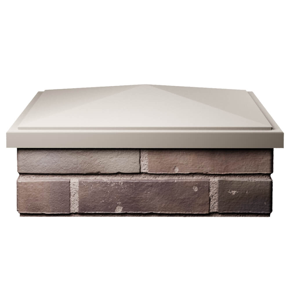 Колпак Zking БонаМоно Бежевый на столб 2х2 кирпича (515х515, 530х530мм) Лобня фото