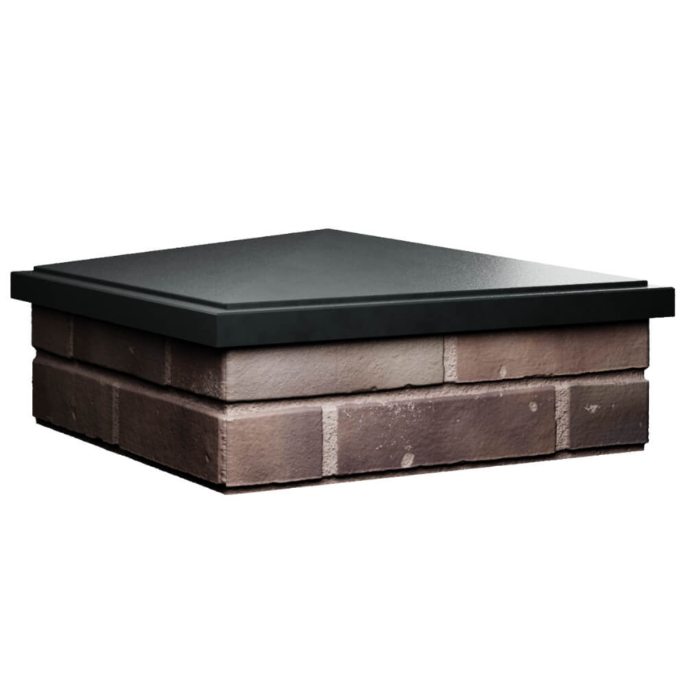 Колпак Zking БонаМоно Черный на столб 2х2 кирпича (515х515, 530х530мм) в Лобне фото