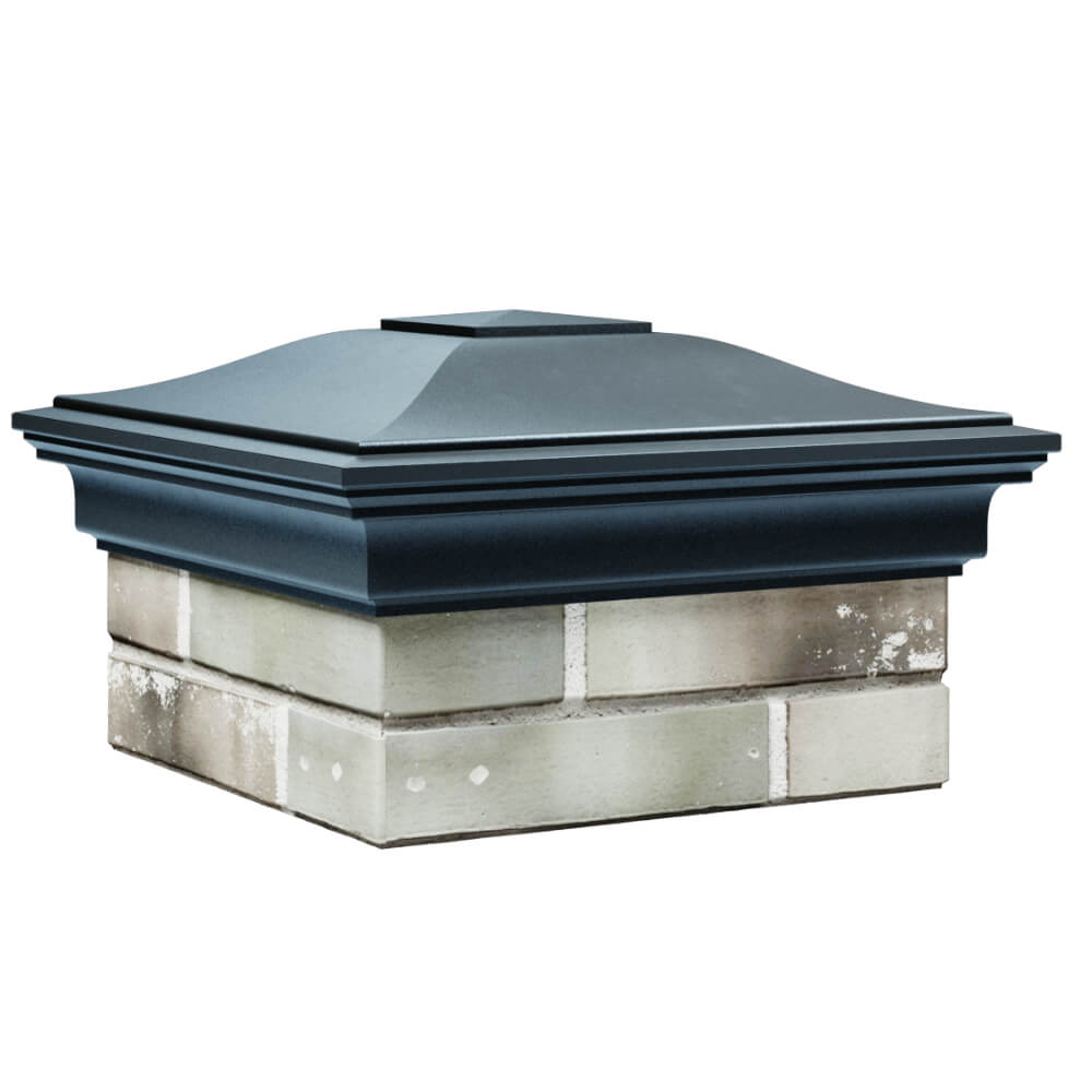 Колпак Zking Монблан Серый на столб 1.5х1.5 кирпича (385х385мм) в Лобне фото