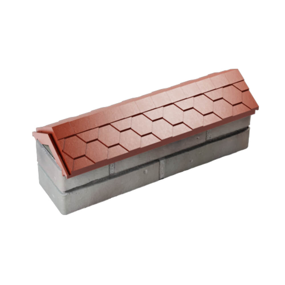 Парапет Zking Эверест Красный с посадкой на 0.5 кирпича (130мм) в Лобне фото