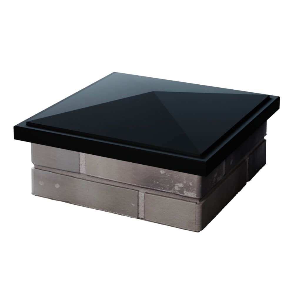 Колпак Zking БонаМоно Черный на столб 1.5х1.5 кирпича (385х385, 400х400мм) в Лобне фото