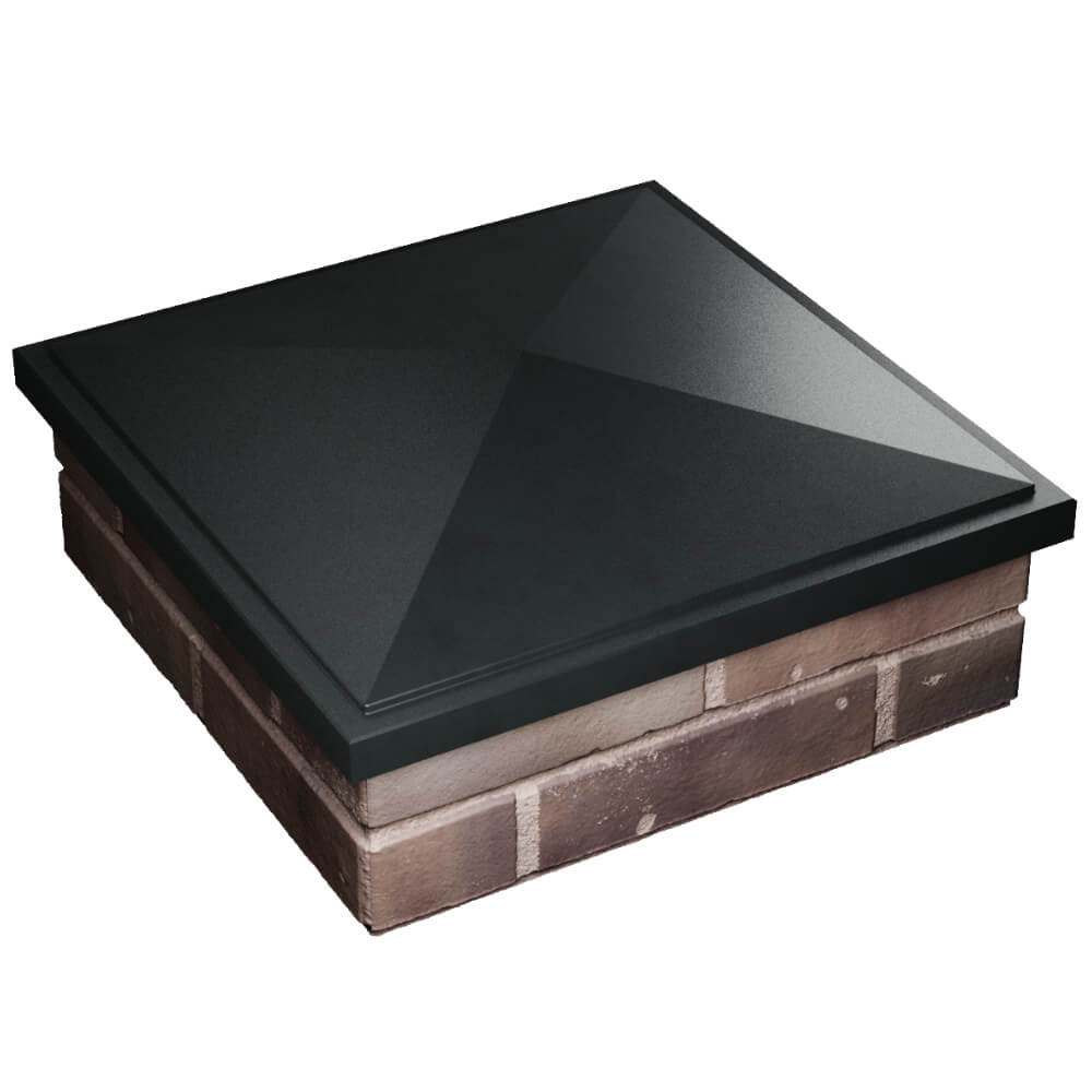 Колпак Zking БонаМоно Черный на столб 2х2 кирпича (515х515, 530х530мм) в Лобне фото