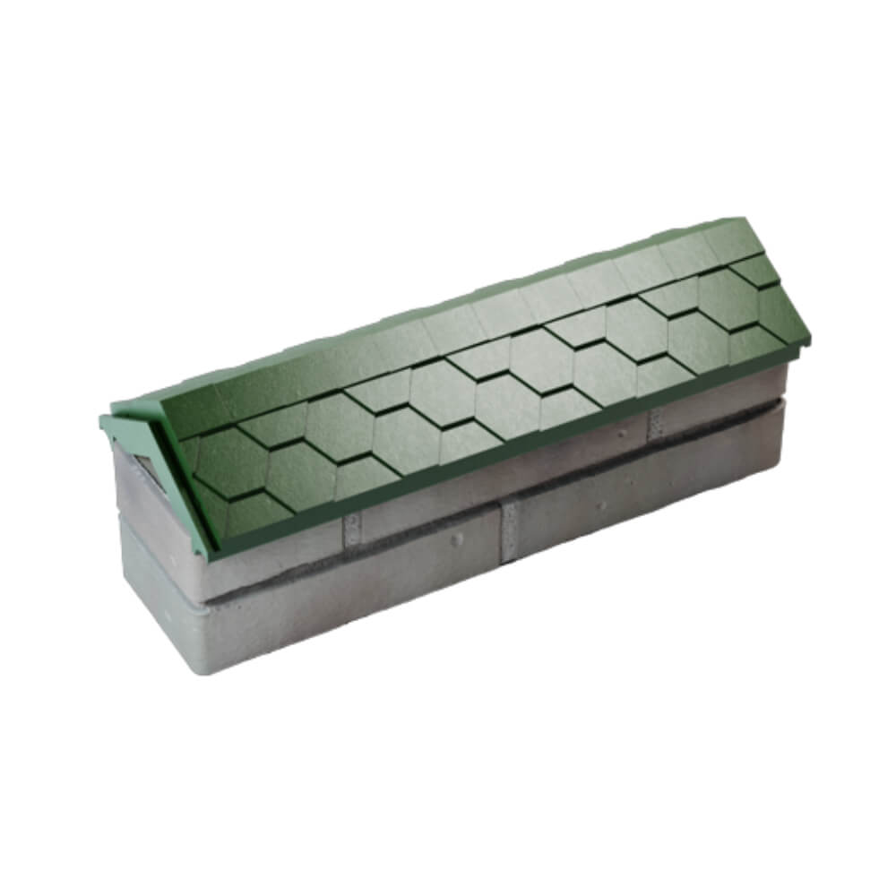 Парапет Zking Эверест Зеленый с посадкой на 0.5 кирпича (130мм) в Лобне фото