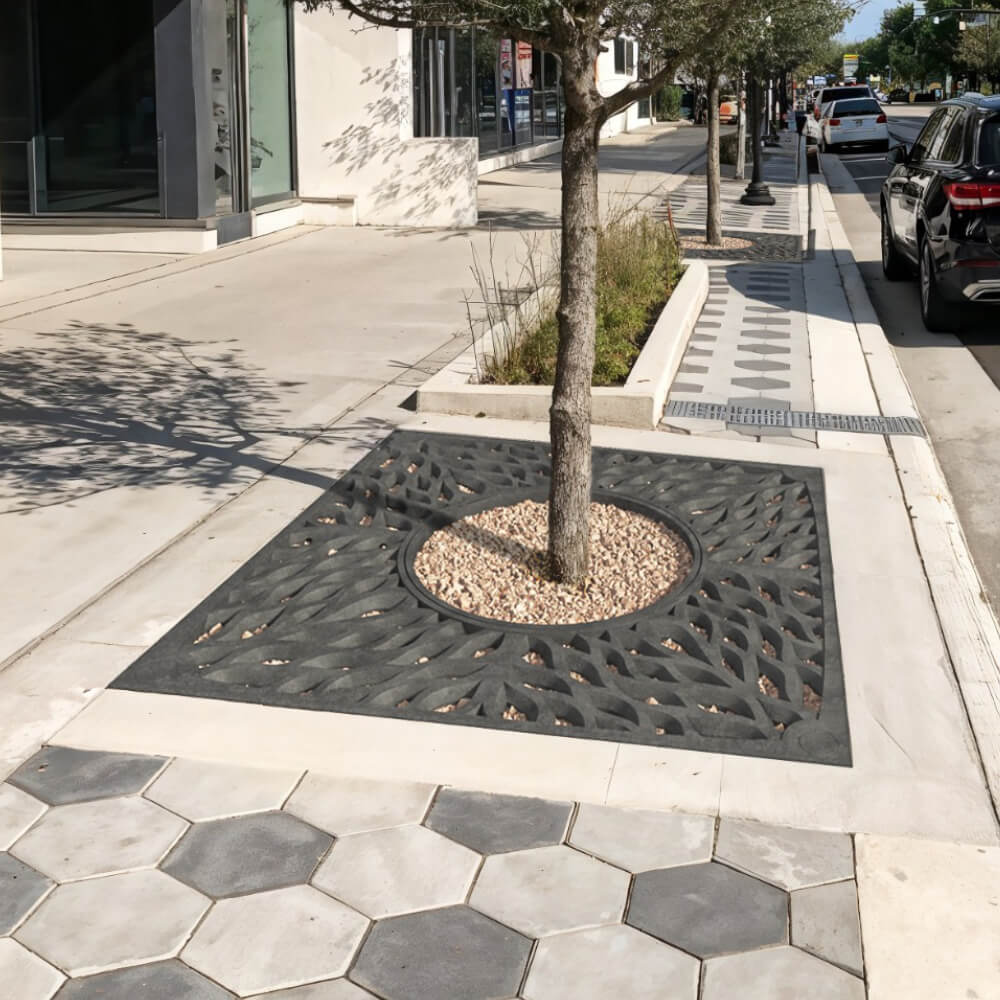 Приствольная решетка для дерева ZKING CRUST 2х2м Черная в Лобне фото