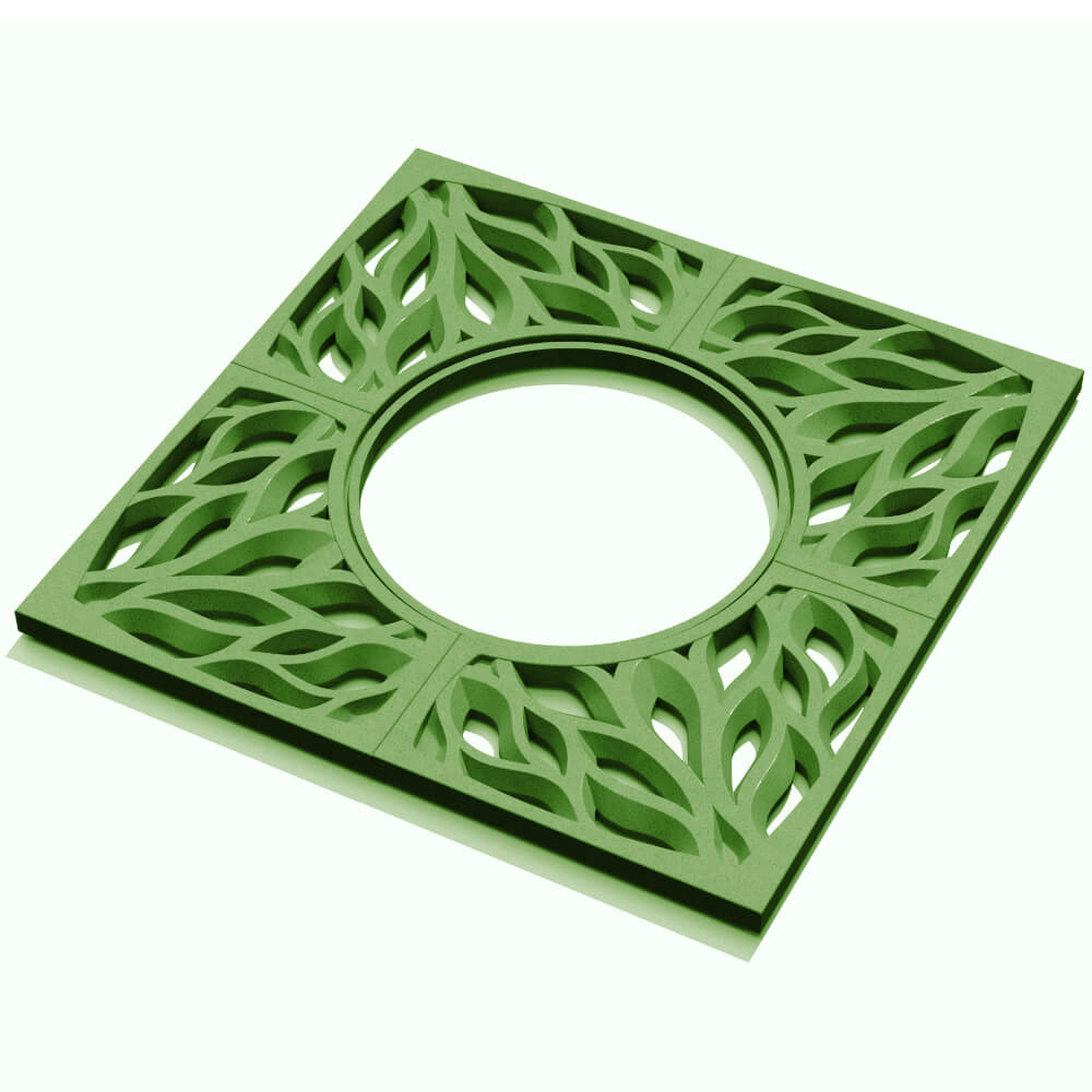 Приствольная решетка для дерева ZKING CRUST 1.2х1.2м Зеленая в Лобне фото