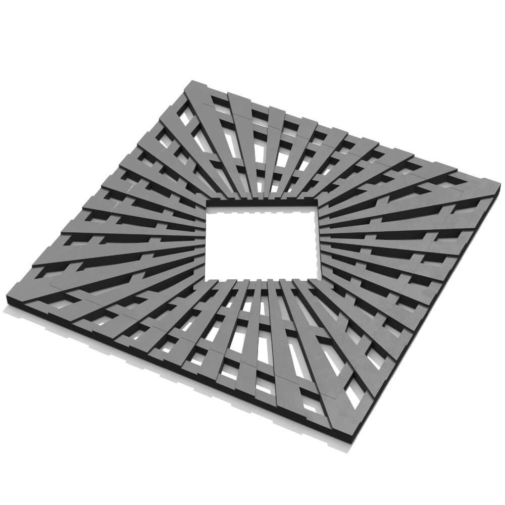 Приствольная решетка для дерева ZKING ATMOSPHERE 1.2х1.2м Серая в Лобне фото